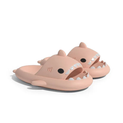 Shark Slippers 4CM Platform Women Men Indoor Bathroom Slides Couples Summer Shoes Soft EVA Female Male Beach Flip Flops 2024